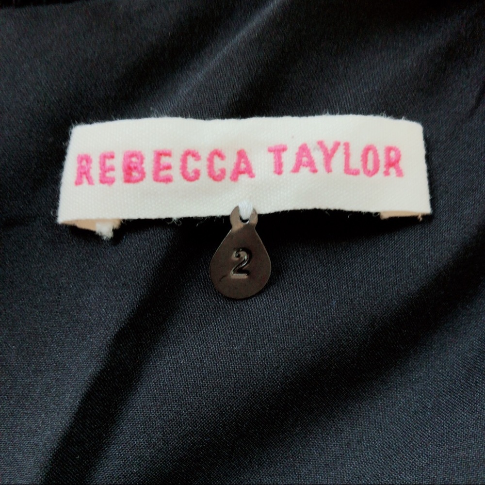 Rebecca Taylor Blue Striped Tweed Dress Size 2 - Picture 5 of 7
